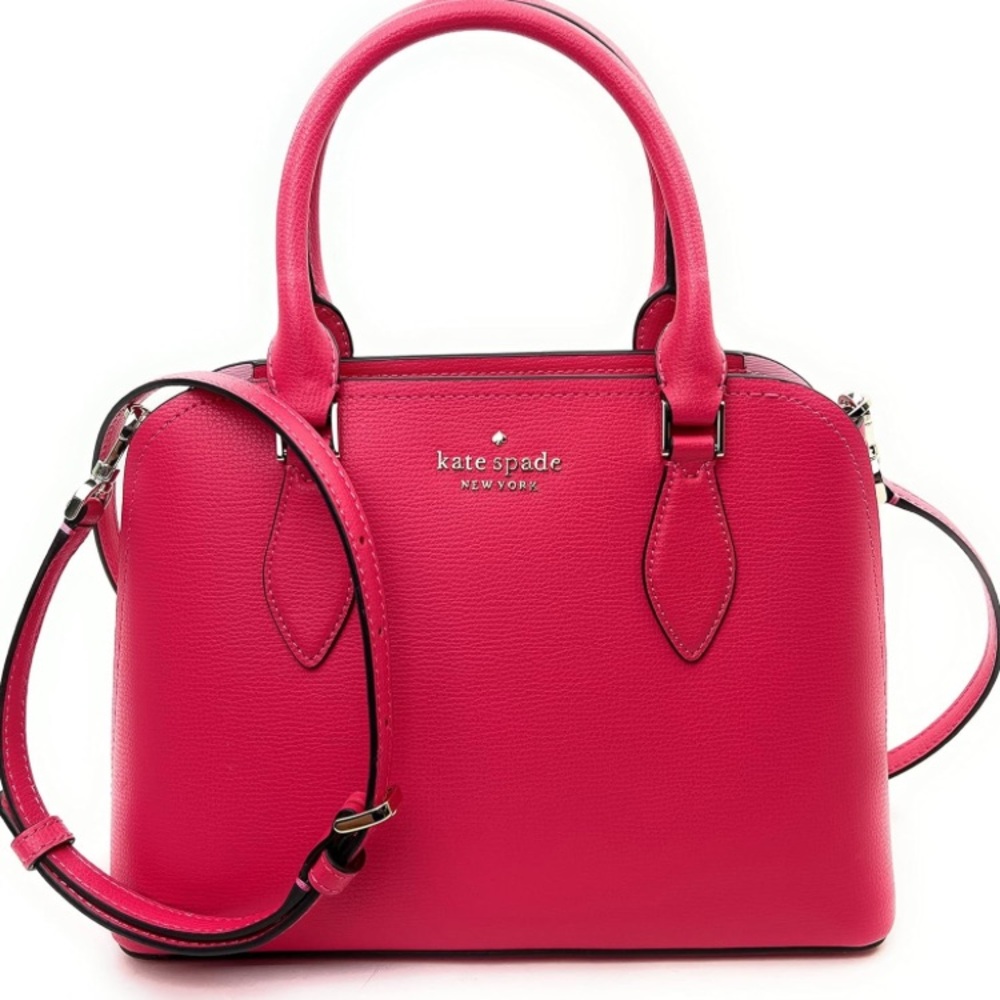 kate spade hot pink satchel with gold hardware - Picture 8 of 13